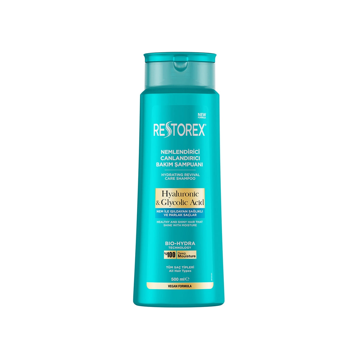 RESTOREX ŞAMPUAN HYALURONIC ve GLYCOLIC ACID 500ML