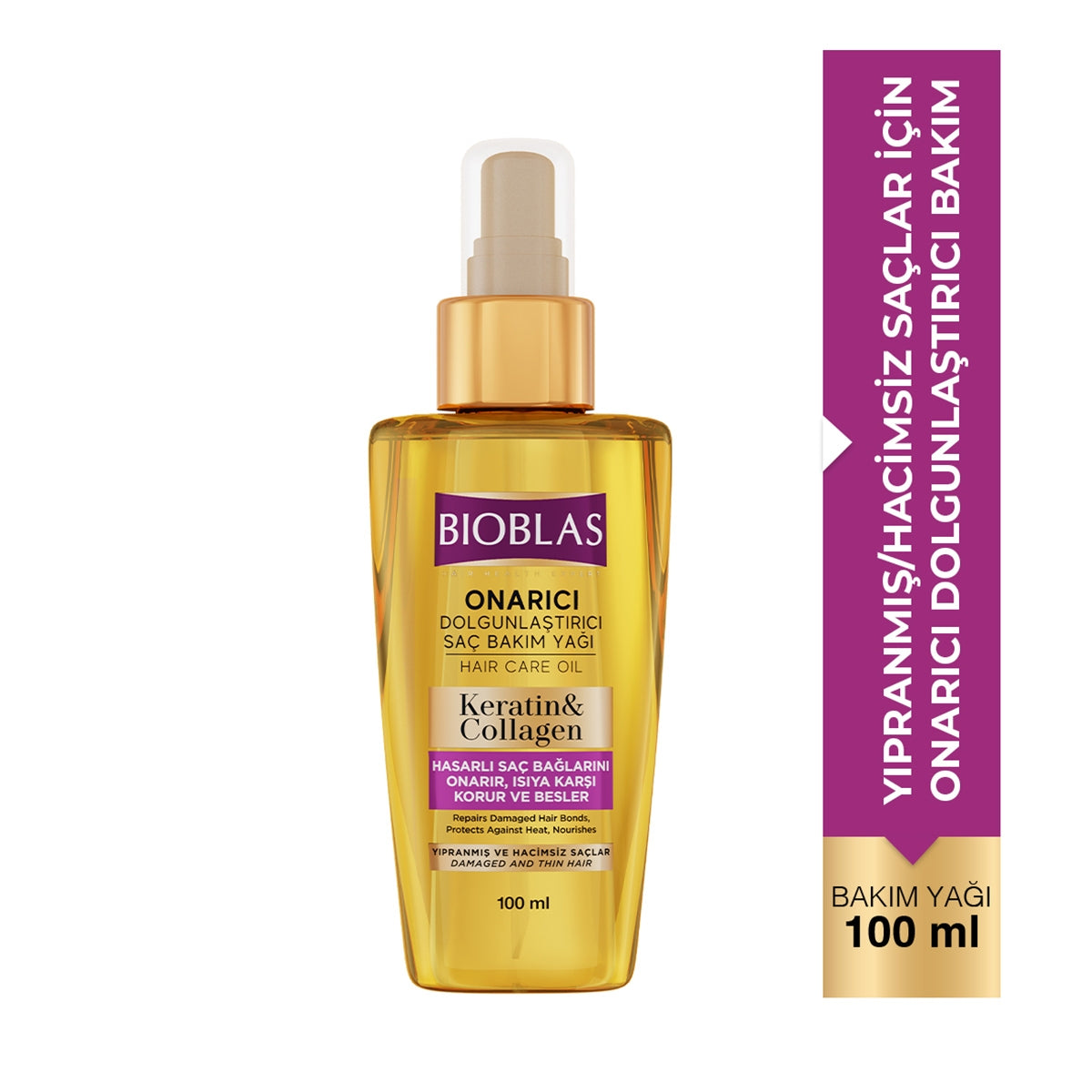 BIOBLAS SAÇ YAĞI KERATIN ve KOLAJEN 100ML