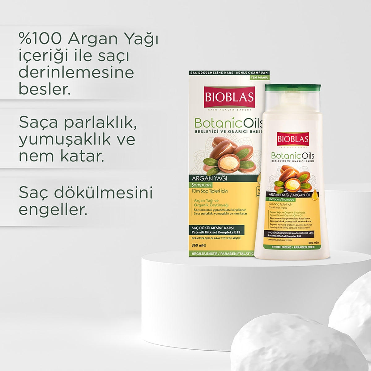 BIOBLAS ŞAMPUAN ARGAN 360ML