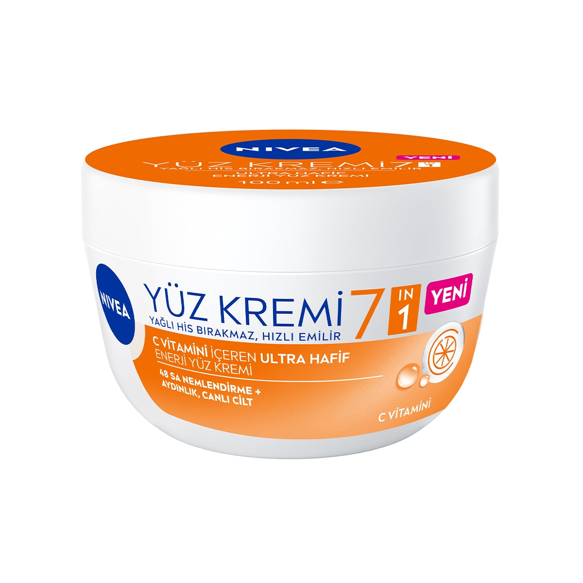 C Vitamini İçeren Ultra Hafif Enerji Kremi 100 ml