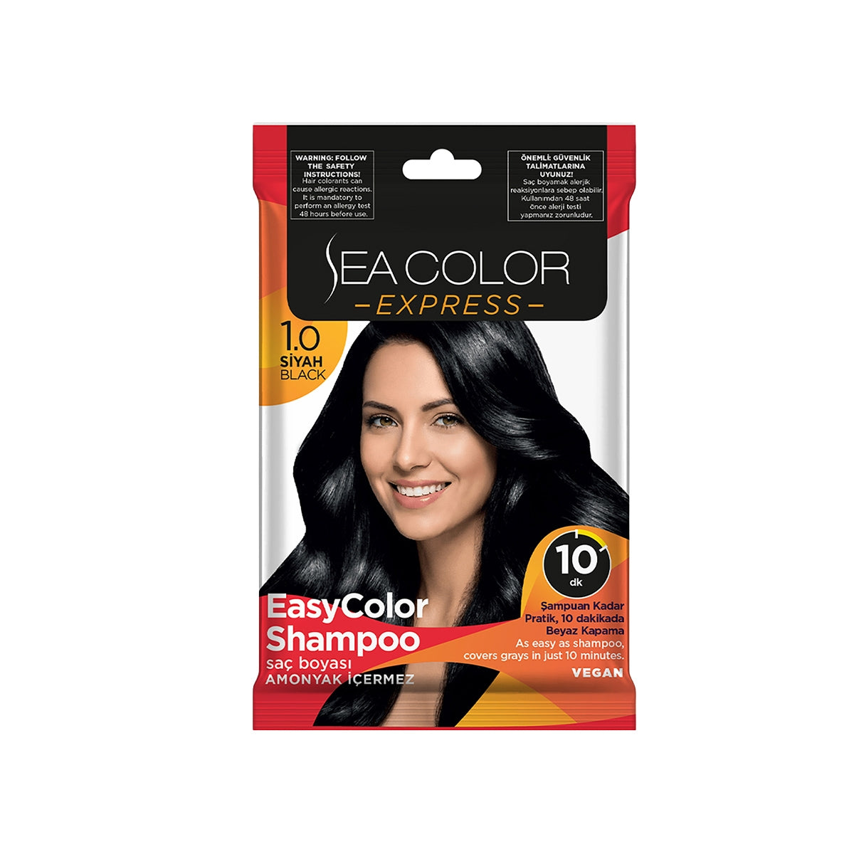 Aqua Hair Dye Siyah 1.0