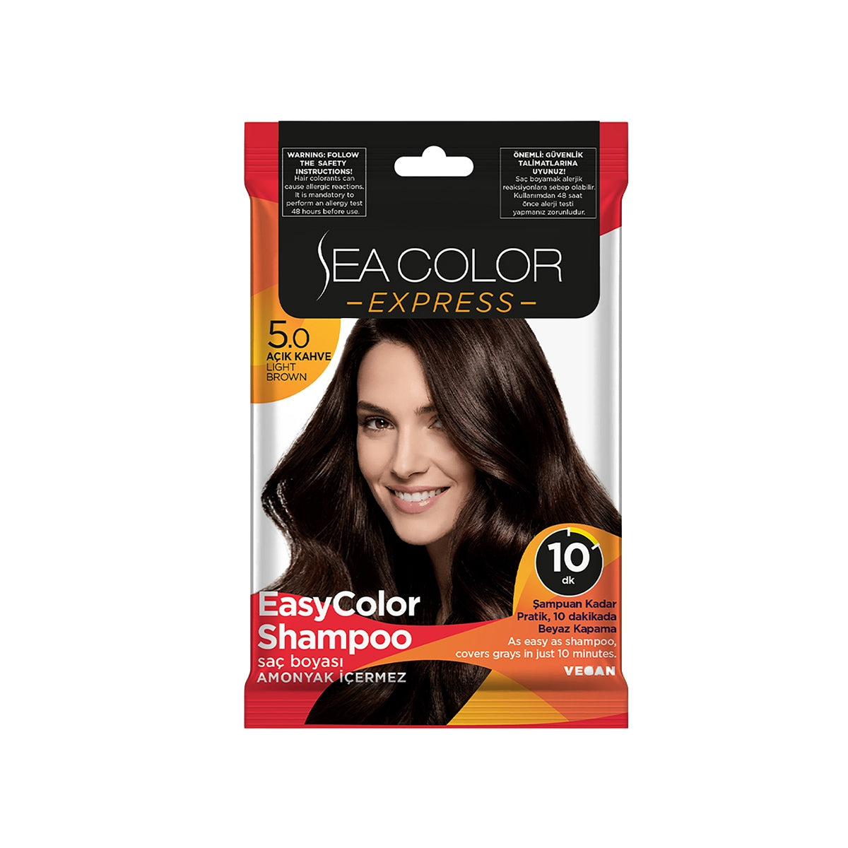 Aqua Hair Dye Açık Kahve 5.0