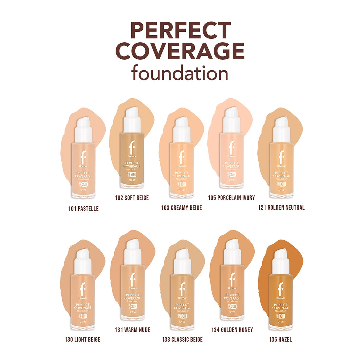 Perfect Coverage Yüksek Pigmentli SPF30 Fondöten- 103 Creamy Beıge