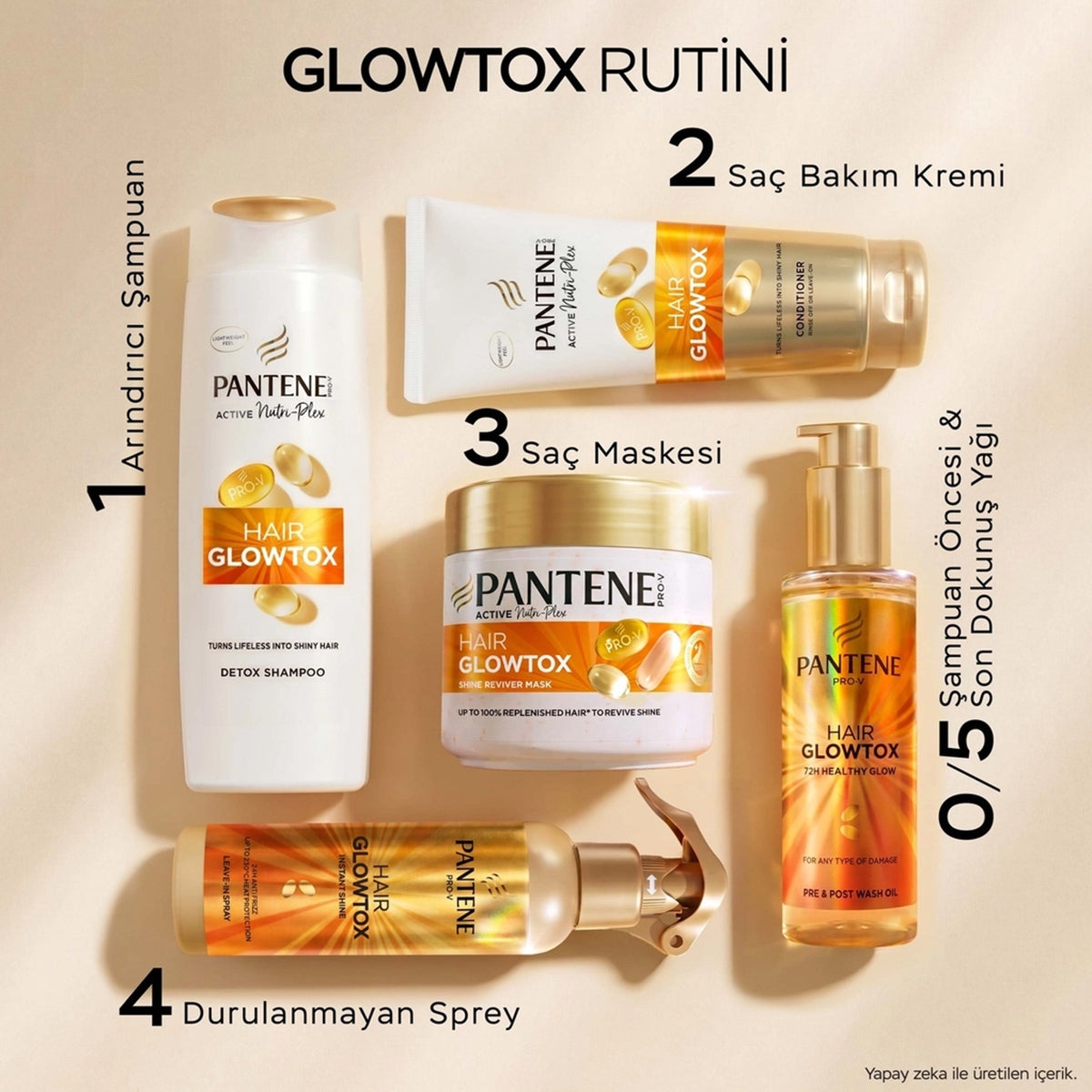 Saç Maskesi Glowtox 300 ml